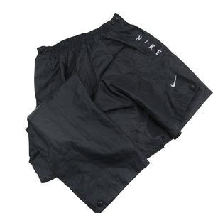 Vintage Nike Spellout Snap Down Track Pants - XL