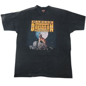 Vintage Harley Davidson Howling wolf graphic T shirt - XL