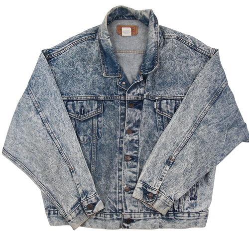 Vintage Levis Acid Wash Denim Jacket - M