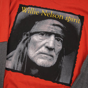 Vintage Willie Nelson Graphic Long Sleeve T Shirt - XL