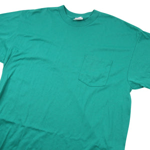 Vintage Roebucks Blank Pocket T Shirt - XL