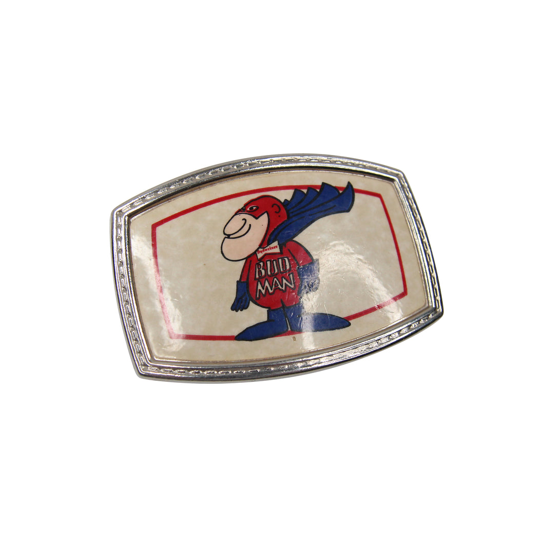 Vintage Budweiser Budman Belt Buckle - OS