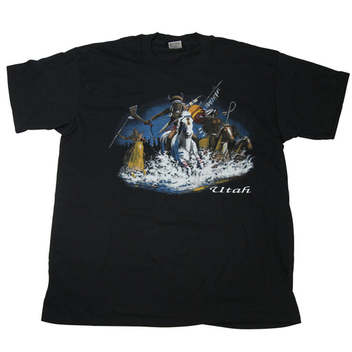 Vintage Native American Utah Graphic USA Made Single Stitch T Shirt - L