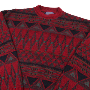 Vintage Pendleton Allover Design Wool Sweater - L
