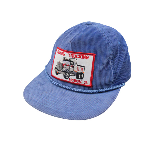 Vintage Belloir Trucking Corduroy Trucker Hat - OS