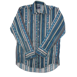 Vintage Wrangler Southwestern Pearl Snap Down Shirt - XL