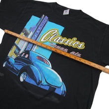 Load image into Gallery viewer, Vintage &quot;Classics Never Die&quot; Hot Rod Graphic T Shirt - L