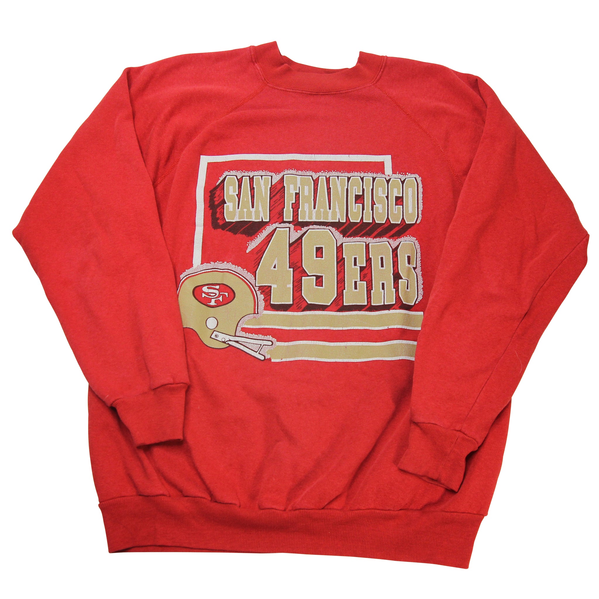 Vintage San Francisco 49ers Hoodie Sweater Embroidery Big Logo 