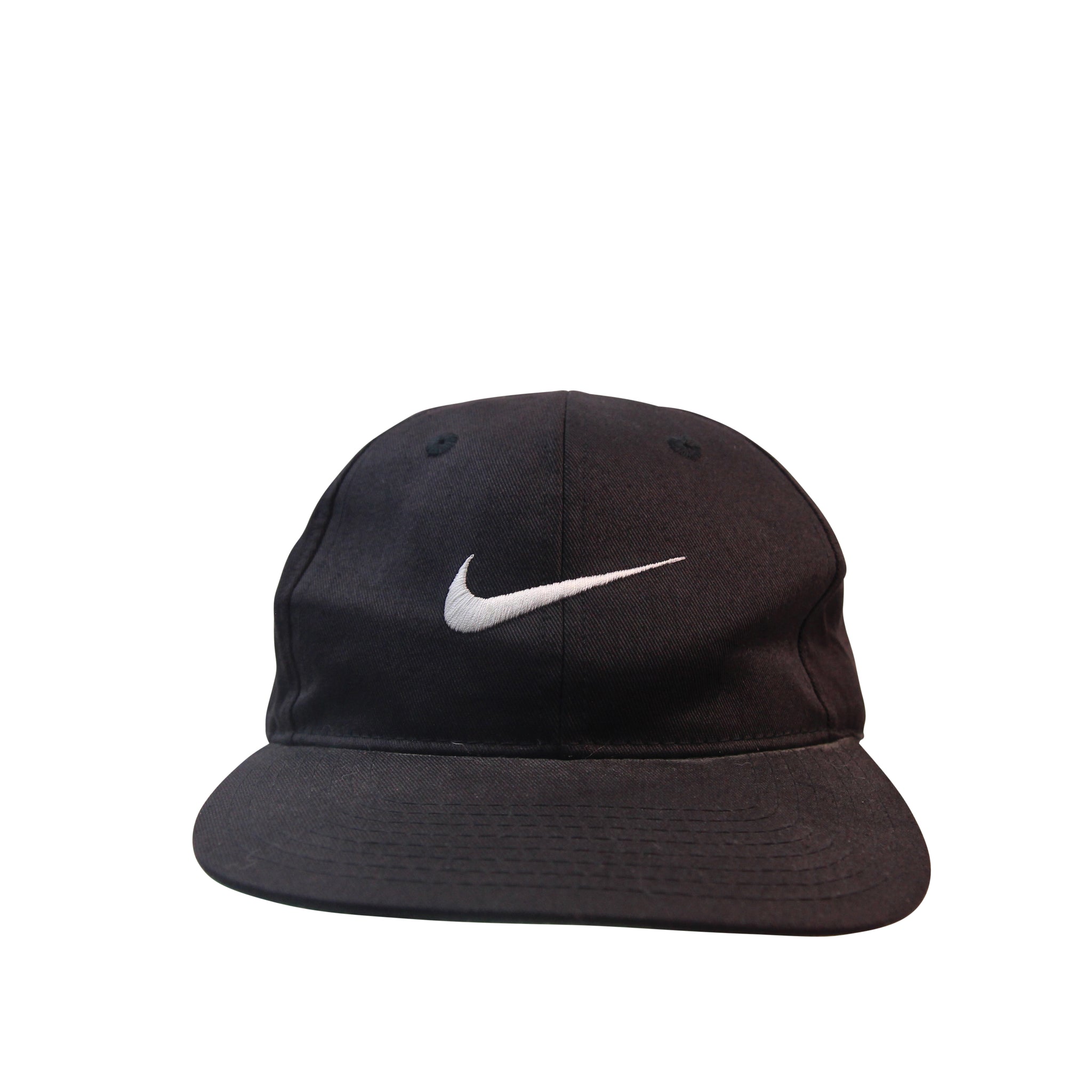 Vtg Nike Golf Hat Swoosh Check Red Strapback Cap