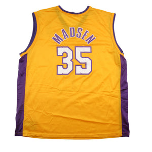 Vintage Champion Lakers #35 Mark Madsen Jersey - L