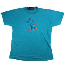Load image into Gallery viewer, Vintage Disney Embroidered Rainbow Mickey Mouse T Shirt - S/M