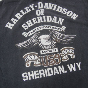 Vintage Harley Davidson Graphic Spellout T Shirt by Holoubek
