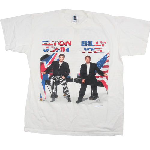 Vintage 1995 Elton John x Billy Joel Tour Shirt - L