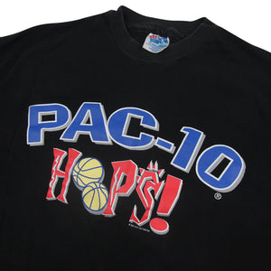 Vintage Pac-10 Hoops College Basketball Graphic T Shirt - XL