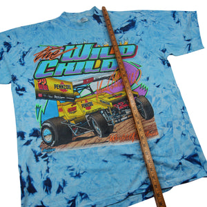 Vintage 1997 Sprint Car Racing "The Wild Child" Graphic T Shirt - XL