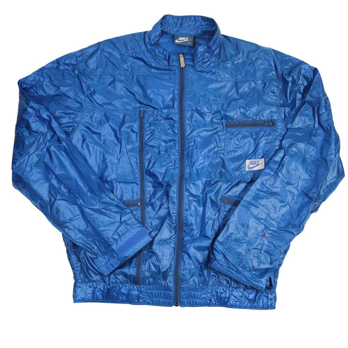 Vintage Nike Multi Zipper Windbreaker Blue Tag - L