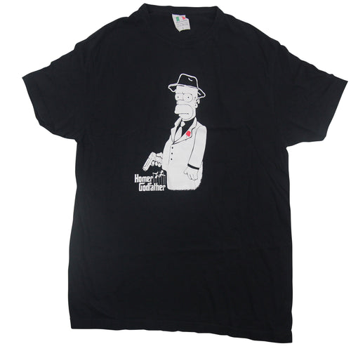 Vintage Homer Godfather Bootleg T Shirt - L