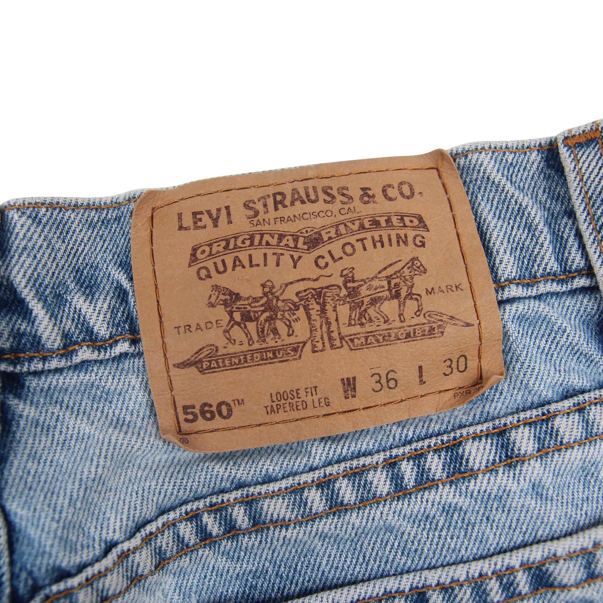 Vintage Levis 560 Orange Tab Jeans - 36