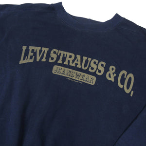 Vintage Levis Strauss Spellout Sweatshirt - XL