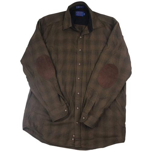 Pendleton %100 Wool Shadow Plaid Trail Shirt - LT