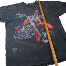 Load image into Gallery viewer, Vintage 3D Emblem Big Motorcycle Graphic T Shirt - XL