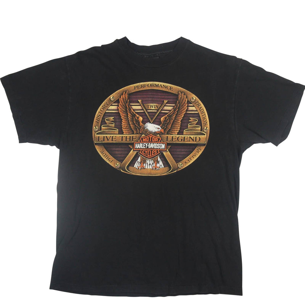 Vintage Harley Davidson V-twin Graphic T Shirt