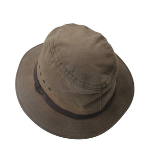 Vintage Filson Waxed Tin Cloth Hat - L