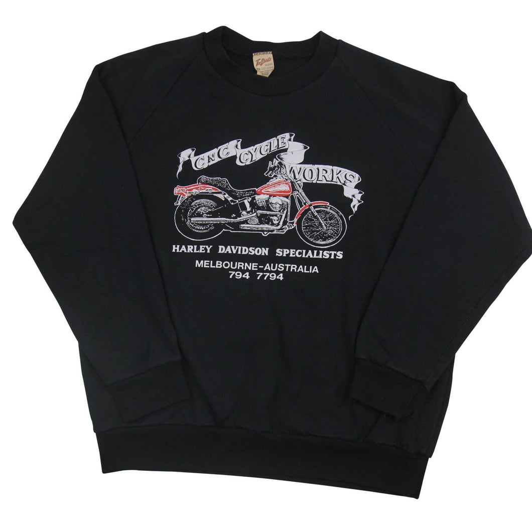 Vintage Harley Davidson Graphic Sweatshirt - L