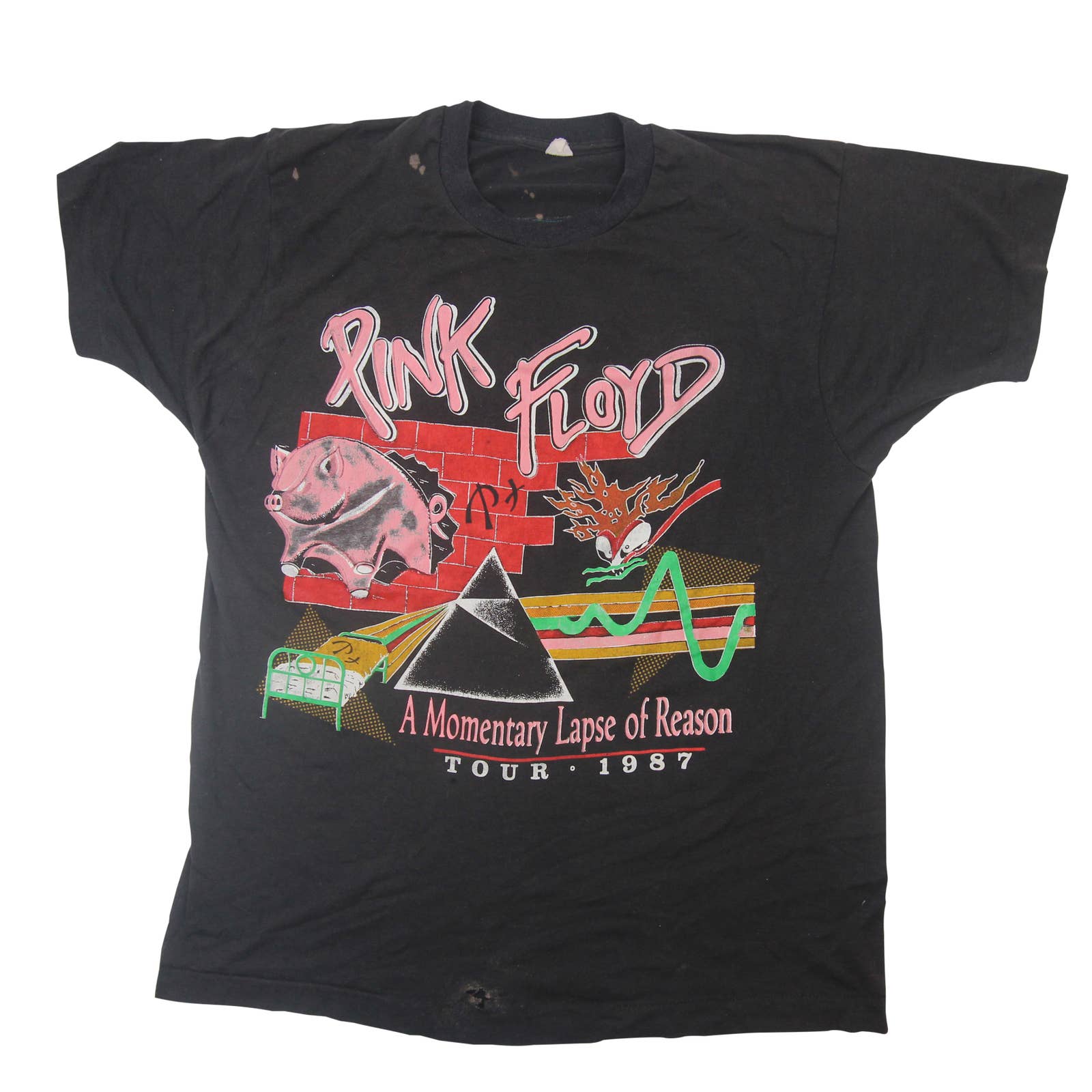 1987 pink floyd tour sales shirt