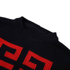 Givenchy Paris 4G Knit Logo Sweater S Jak of all Vintage