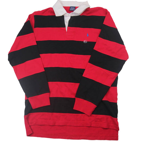 Vintage Polo Ralph Lauren Striped Rugby - YL