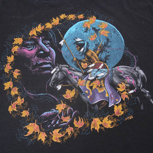 Vintage 1993 Buffalo Native American Scene Graphic T Shirt - XXL