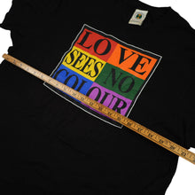 Load image into Gallery viewer, Cross Colours &quot;Love Sees No Colour&quot; Graphic T Shirt - L