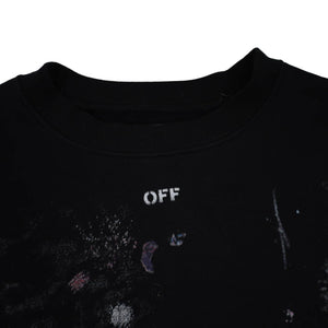 Off White Galaxy Crewneck Sweatshirt - XS