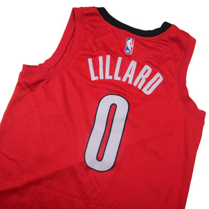 Nike Portland Trail Blazers #0 Dimian Lillard Swingman Jersey - M