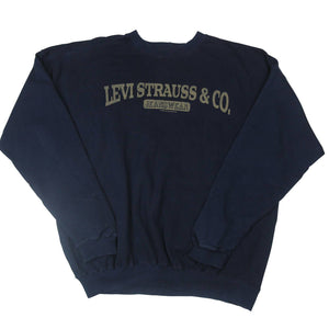 Vintage Levis Strauss Spellout Sweatshirt - XL