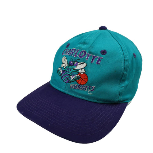 Vintage Charlotte Hornets Snapback Hat - OS