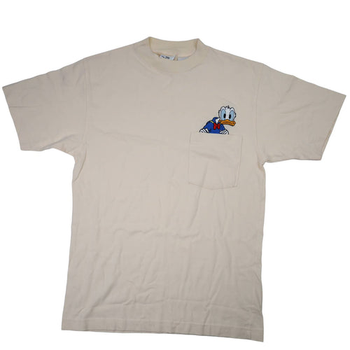 Vintage Disney Donald Duck Embroidered Pocket T Shirt - S