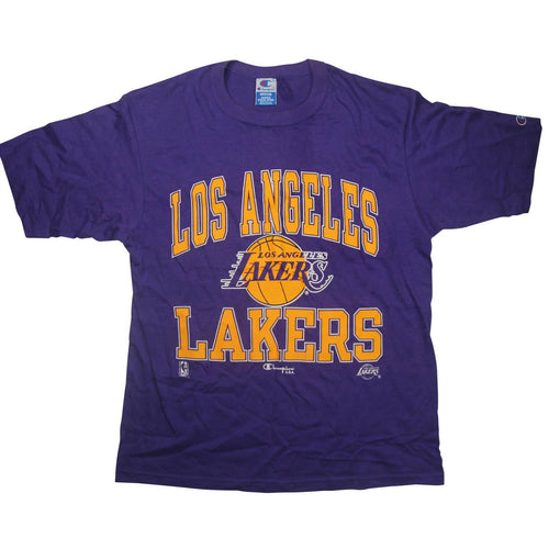 Vintage Champion Los Angeles Lakes Graphic T Shirt - M