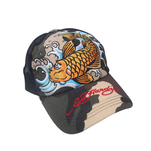 Vintage Ed Hardy Coy Fish Hat - OS