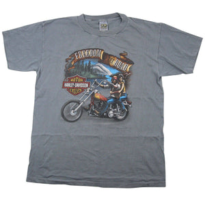 Vintage Harley Davidson 3D Emblem "Freedom of the Road" Graphic T Shirt - L