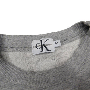 Vintage Calvin Klein Graphic Spellout Crop Top Sweatshirt