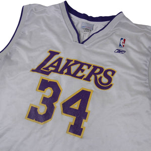 Vintage Reebok LA Lakers Shaquille O'neal Basketball Jersey - XXL