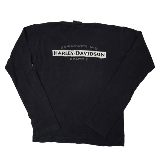 Vintage Harley Davidson Spellout Graphic T Shirt - WMNS S