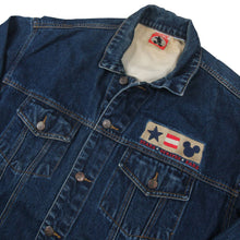 Load image into Gallery viewer, Vintage Disney Mickey Flag Denim Jacket - L