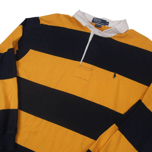 Vintage Polo Ralph Lauren Striped Heavy Rugby Shirt - XL