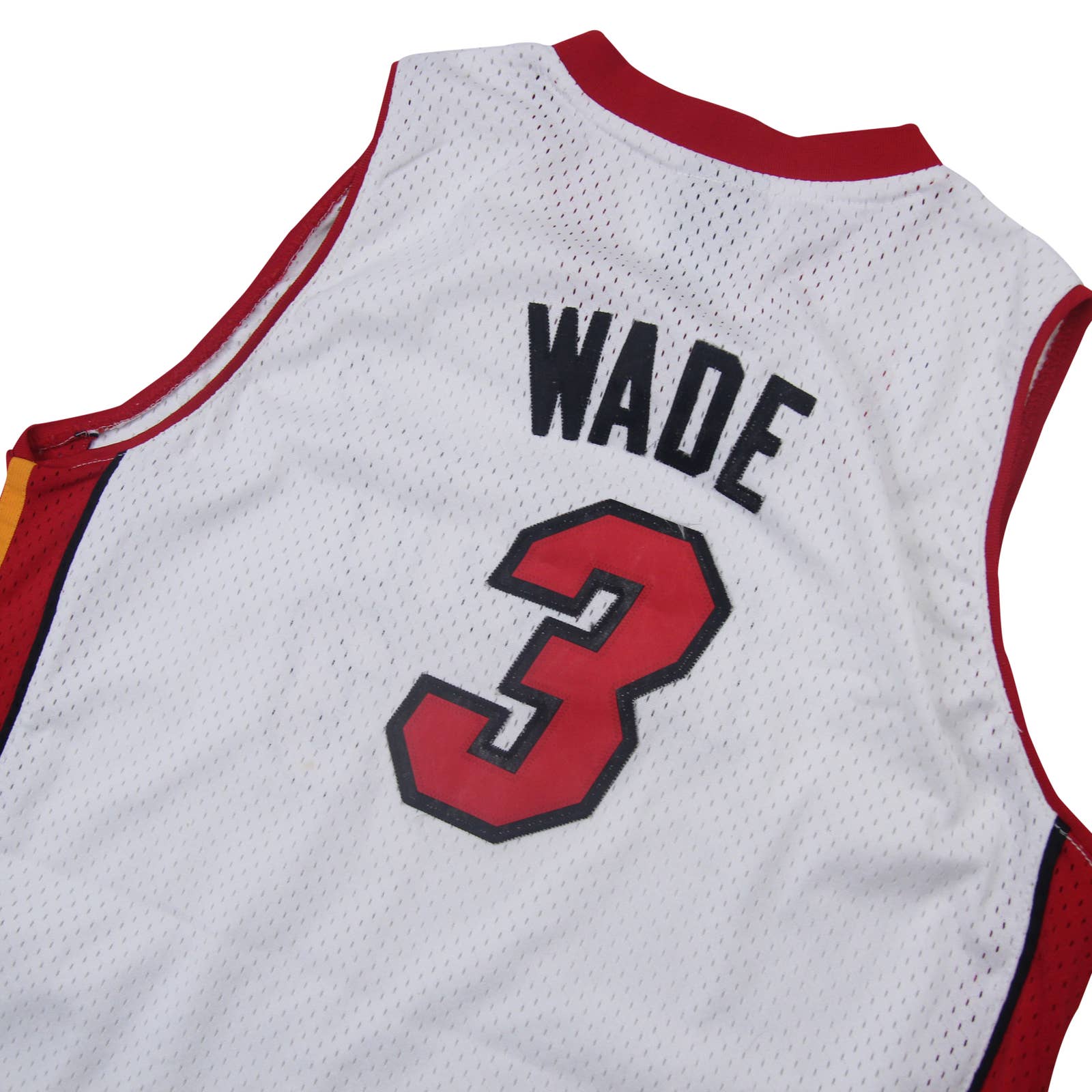 Reebok DWAYNE WADE #3 Miami Heat Swingman Basketball Jersey Red Men's 58