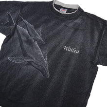 Load image into Gallery viewer, Vintage Allover Print Humpback Whale Graphic T Shirt - XL