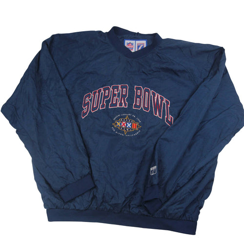Vintage Logo 7 Super Bowl XXXI Embroidered Windbreaker Jacket - L