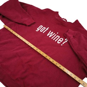 Vintage "Got Wine" Parody Graphic Sweatshirt - XXL